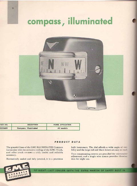 1956 GMC Accesories Brochure Page 20